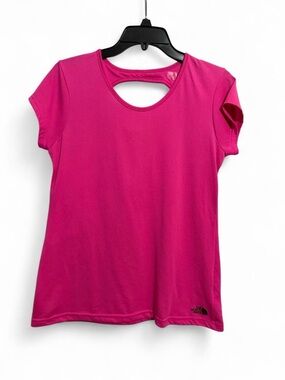 The North Face Women’s Bright Pink Short Sleeve Cutout Tee